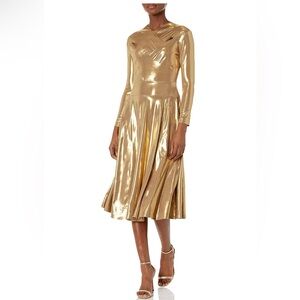LAST OFFER NORMA KAMALI Elegant Gold Women's Dress. SIZE XS. NWT’S
